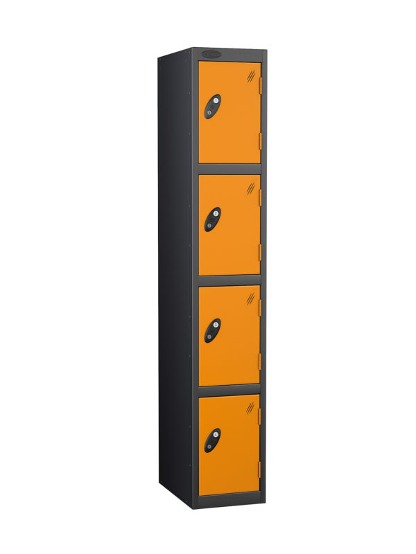 Probe Locker for 4 users in black orange combination.