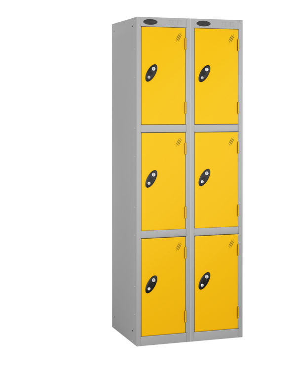 Probe Lockers for 6 users in Grey/yellow combination
