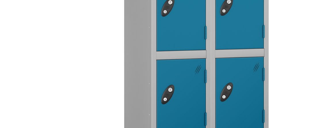 Probe Locker for 8 users. Shown in Grey Blue option