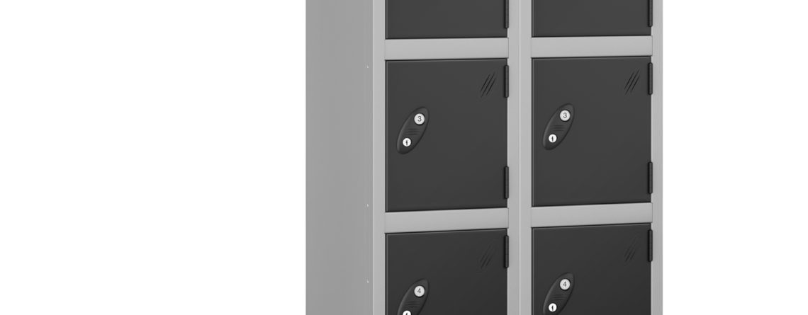 Probe Lockers for 10 users in Black grey colour combination