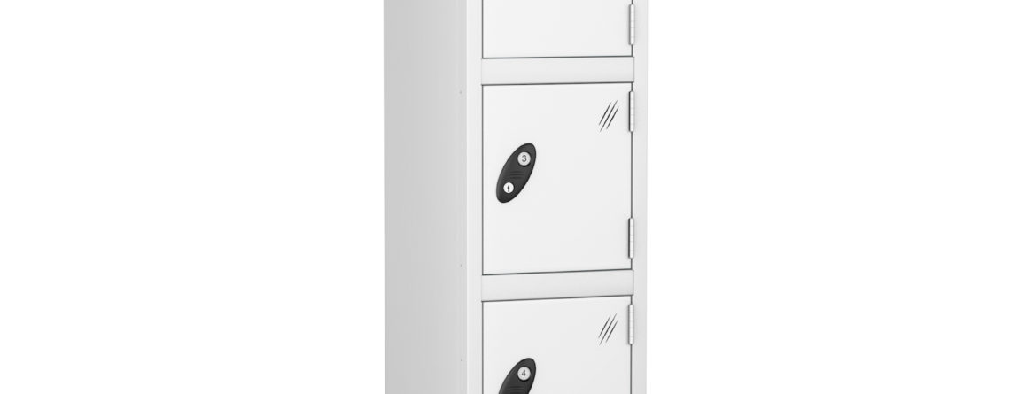 Probe Lockers for 5 users in white door and body colour option.