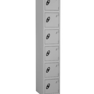 Probe Lockers for 6 users in grey grey colour combination.