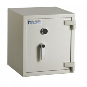 Dudley Safes Compact 5000 size 1 with high security key lock.
