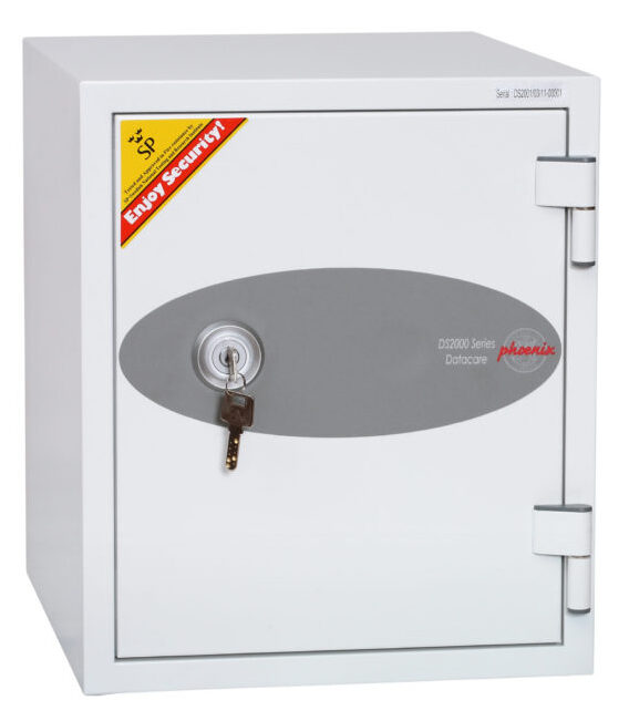 The Phoenix Safe Datacare DS2001K is a data fire safe for the home or office with easy to use key lock.
