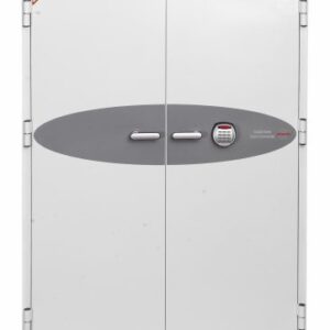 The double door large Phoenix safe data commander ds4623e is a data media fire safe for the office that's designed to protect data media and documents from the effects of a serious fire. Supplied with pull out tray storage for all forms of digital media, and fitted with an advanced electronic code lock.