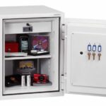 Phoenix Safe Fire Fighter FS0441F fire safe and office safe with electronic and fingerprint lock.