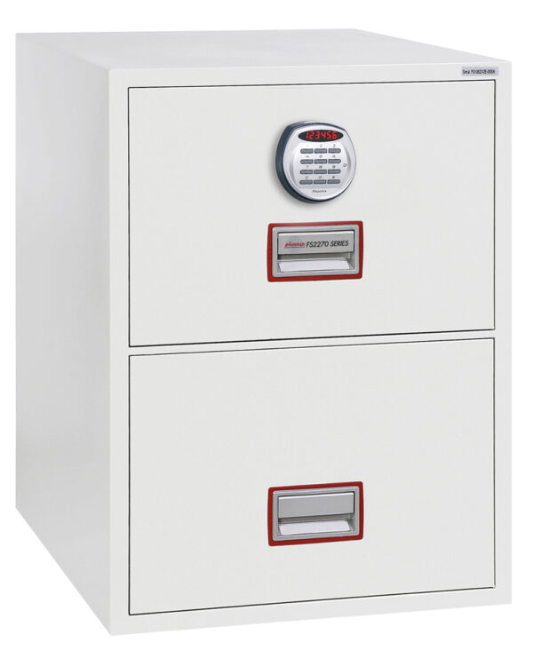 Phoenix safe World Class Vertical FS2272E with electronic code lock. Its an office fire safe for documents,