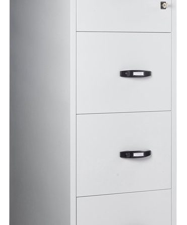 The Chubbsafes Fire File 60 4 drawer is a 1 hour fire resistant filing cabinet or office fire filer. This filing cabinet has good storage and comes furnished with key lock.