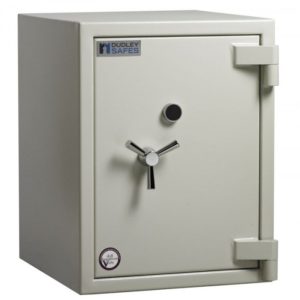 Dudley Europa EUR1-03 commercial safe, or cash safe box for the home with class A high security key lock. Also available with electronic lock too!
