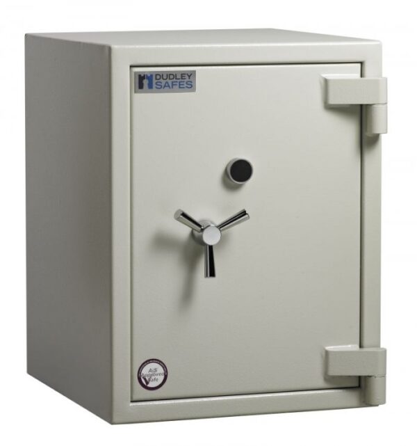 This Dudley Europa EUR1-03 euro grade 1 security safe is an ideal commercial safe, office safe, or safe for the home. It is a heavy duty, high quality desk high safe that comes with a high security key lock. Also available with electronic lock too!