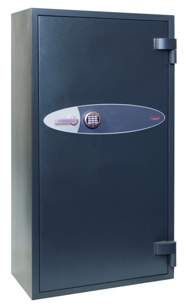 The Phoenix Safe Elara HS3555E Euro Grade 3 security safe is an ideal Commercial safe and retail safe that gives a whopping 330 litres of internal storage. It is 1630mm tall and the largest in the Elara range. This high quality safe for the home comes with an electronic code lock.