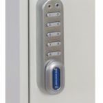 This Phoenixsafe Deep key cabinet KC0300 Series - KC0302E  has a reliable and economical electronic lock with 10 digits. It allows the user the option to choose a code length for opening, and it's easy to programme.