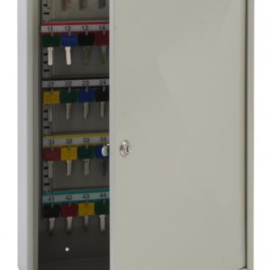 This Phoenixsafe Deep key cabinet KC0300 Series - KC0302K  has a high quality cylinder lock with 2 keys to enable ease of access to the keys. We can also supply extra keys for the lock with your order.
