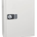 This Phoenix Safe KS0030 Series KS0036E is a 700 hook deposit key cabinet with electronic code lock and key override