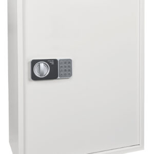 This Phoenix Safe KS0030 Series KS0036E is a 700 hook deposit key cabinet with electronic code lock and key override