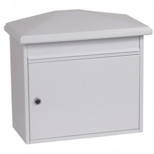 Phoenix Safe MB Series Front Loading Letter Box MB0115KW with key lock to open.