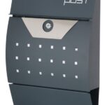 Phoenix Safe MB0120 Series Estilo Mail Box or letter box MB0122KA is waterproof and comes with a secure key lock.