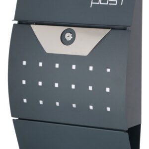 Phoenix Safe MB0120 Series Estilo Mail Box or letter box MB0122KA is waterproof and comes with a secure key lock.