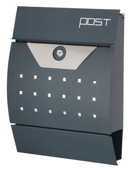 Phoenix Safe MB0120 Series Estilo Mail Box or letter box MB0122KA is waterproof and comes with a secure key lock.