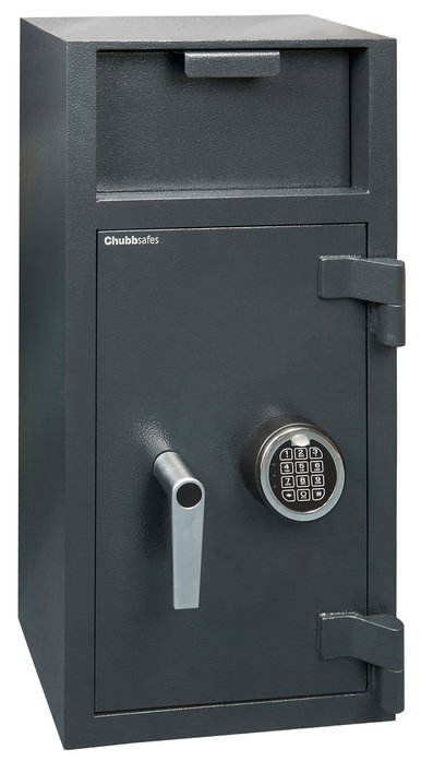 Chubbsafes Omega Deposit 2e with electronic code lock.