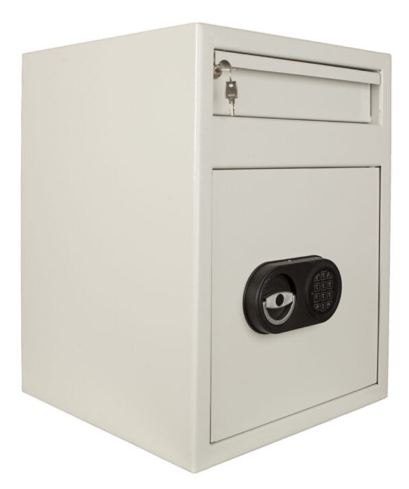 De Raat Protector MP2E day deposit with electronic code lock.