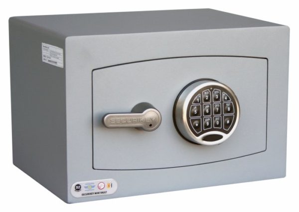 securikey mini vault silver 0e with electronic lock