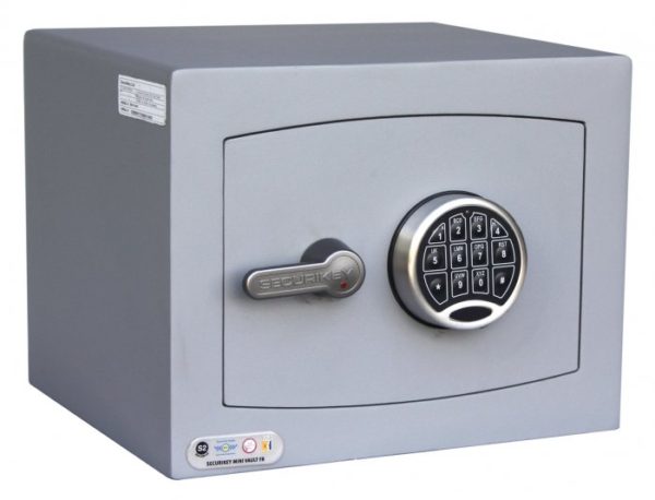 securikey Mini Vault Gold 1E with electronic lock