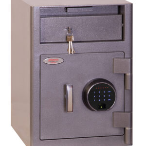 The Phoenix Cashier Deposit SS0996FD is a £3000 cash rated retail deposit safe. This comes with an advanced touchscreen key pad and fingerprint lock for multi users.
