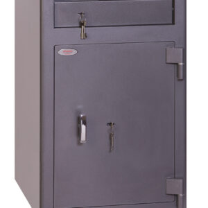 The Phoenix Safe SS0998KD is a £3000 cash rated deposit safe for the retailer. It can be used to allow staff to deposit cash or goods into the main body without the need to open its door. This comes with a key lock.