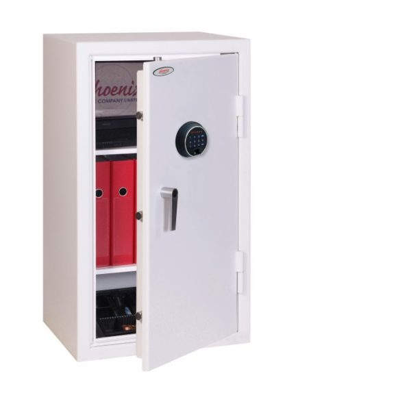 phoenix safe securstore ss1162f with touchscreen keypad and fingerprint lock.