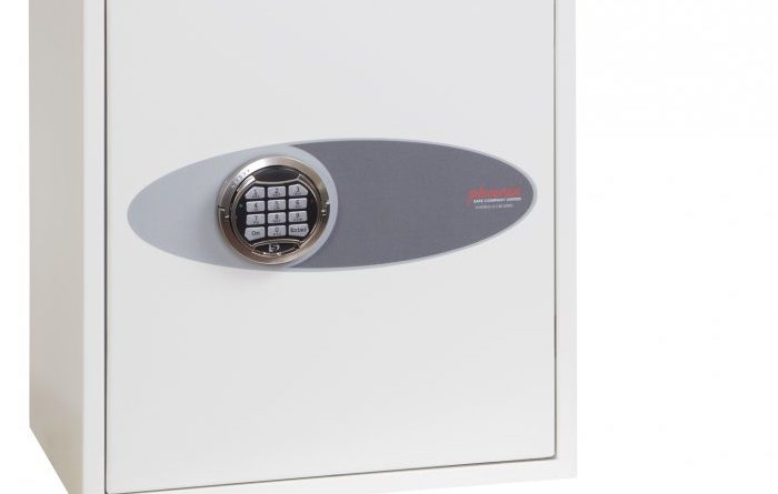 This Phoenix safe Fortress SS1183E is a £4000 rated S2 security safe for the home, or office safe. Its size allows it to go under a desk, or into a cupboard this making this a perfect school safe. It comes with an electronic code lock.