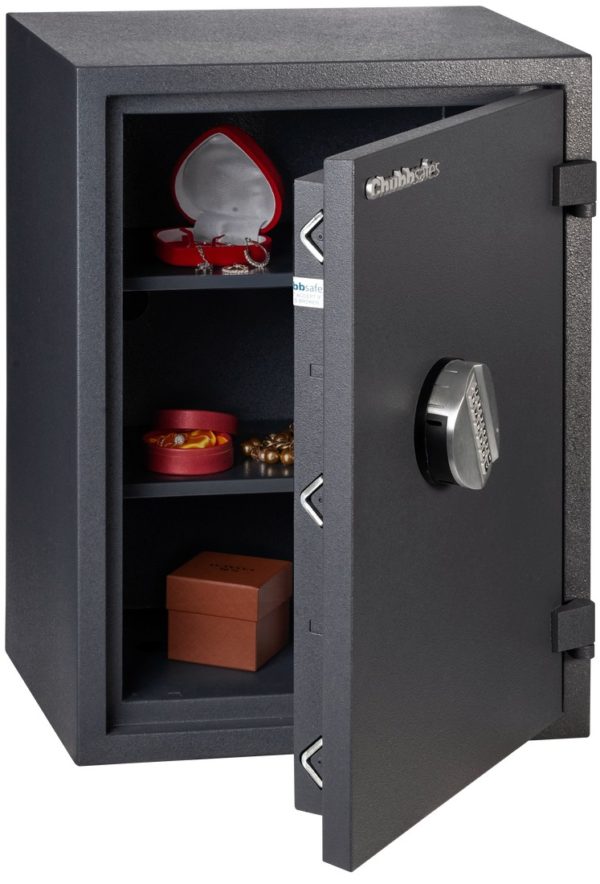 Chubbsafes Homesafe 50e withlock in open position and door open