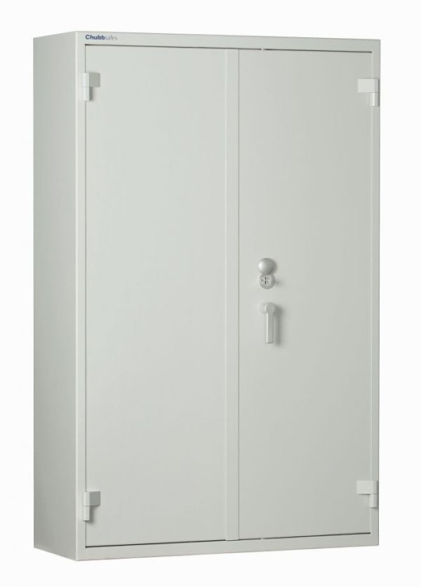 Chubbsafes Forceguard 920 size 4k office cabinet or retailer security cupboard with high security key lock.
