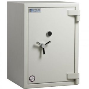 Dudley Safe Europa EUR1-04 commercial safe, or cash safe for the home with high security key lock Electronic is a simple add on option..