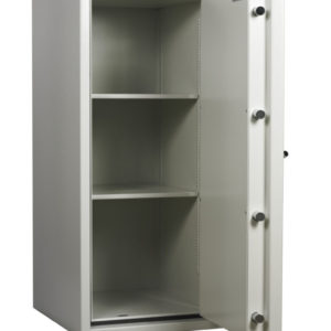Dudley Safes Europa Grade 3 size 6 showing shelves and door bolts