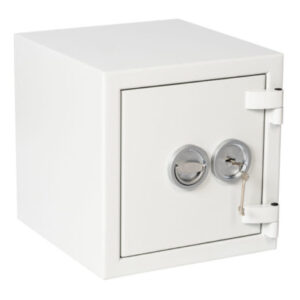 This De Raats Prisma Grade 2 size 1K with key lock is a security safe for the home, Commercial safe or office safe that is a euro grade 2 safe to store up to £175,000 of jewellery. It is £17.500 rated.