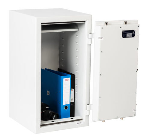 De Raat Prisma Grade 2 size 3K security safe with £17,500 cash rating. Perfect office safe, retailer commercial safe or even a safe for the home with high security key lock.