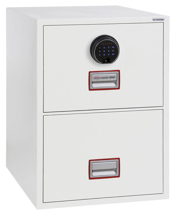 Phoenix Safe FS2252F World Class Vertical Fire File is a high quality fire safe with touchscreen keypad and fingerprint lock.