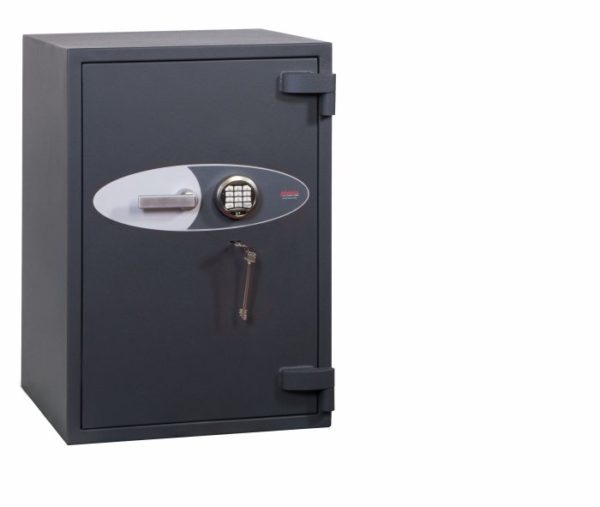 Phoenixsafe planet hs6073e with key and electronic code lock.
