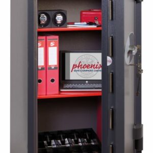 HS6075K high security cash safe with door open.