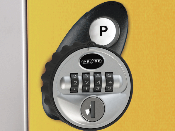 The Probe - Type P 4 digit combination lock can be fitted to your chosen lockers as a more secure dial lock than a traditional key lock. Used in schools education, hospitals and business for staff to create their own code to gain access to their personal locker. Should the user leave, without disclosing their number, the dial lock has a key override and easy re code facility.