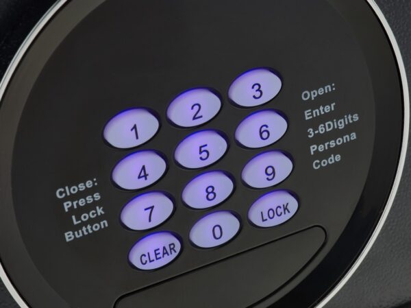 Chubbsafes Air Hotel Digital lock illuminated