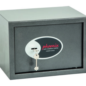 This Phoenix safe Vela Home Safe SS0802K is a £1000 cash rated safe, and perfect to store up to £10,000 of jewellery. It comes with a reliable key lock and 2 keys