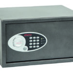 The Phoenix Safe Vela Home SS0803E is a quality security safe for the home or office safe. This features an inbuilt light to aid seeing the contents in a dark location. It comes fitted with a good quality, easy to programme electronic code lock, its also anti bump, meaning it cannot be 'bashed to open, as in many inferior older safes. For ease of access, it is also supplied with a key override in the event of power failure. with electronic lock.