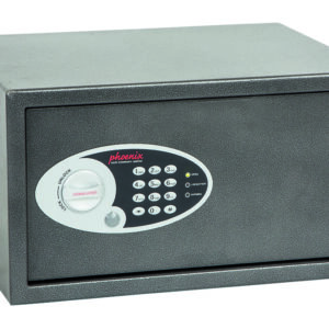 The Phoenix Safe Vela Home SS0803E is a quality security safe for the home or office safe. This features an inbuilt light to aid seeing the contents in a dark location. It comes fitted with a good quality, easy to programme electronic code lock, its also anti bump, meaning it cannot be 'bashed to open, as in many inferior older safes. For ease of access, it is also supplied with a key override in the event of power failure. with electronic lock.