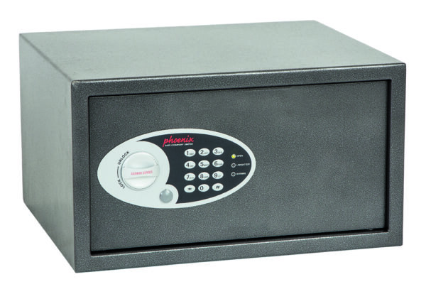 The Phoenix Safe Vela Home SS0803E is a quality security safe for the home or office safe. This features an inbuilt light to aid seeing the contents in a dark location. It comes fitted with a good quality, easy to programme electronic code lock, its also anti bump, meaning it cannot be 'bashed to open, as in many inferior older safes. For ease of access, it is also supplied with a key override in the event of power failure. with electronic lock.