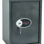 Phoenix Safe Vela Home SS0804K is a £1000 cash rated safe for the home. Yes, you can store £10,000 of valuables! Shown as a locked safe with quality key lock and 2 keys.