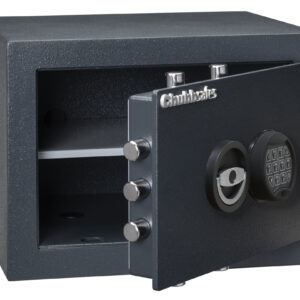 The Chubbsafes zeta grade 1 size 25e is a high security euro grade 1 security safe for the home, office safe and small commercial safe with 3 way locking bolt work. It comes ready to go and features a high security electronic lock. This size is also available with key lock operation.