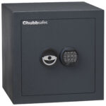 Chubbsafes zeta grade 1 size 40e is a euro grade 1, £10,000 rated security safe for the home, office safe and small commercial safe that comes with one shelf. It has a high security electronic combination code lock and is also available with key lock.
