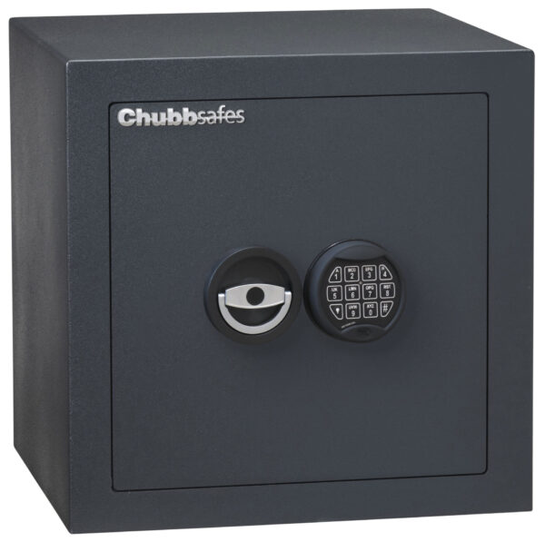 Chubbsafes zeta grade 1 size 40e is a euro grade 1, £10,000 rated security safe for the home, office safe and small commercial safe that comes with one shelf. It has a high security electronic combination code lock and is also available with key lock.